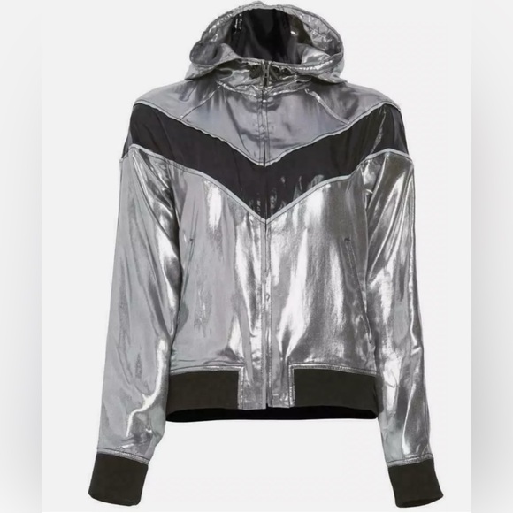 rag & bone Jackets & Blazers - Rag & Bone SLOANE jacket silver metallic grey black sporty M